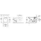 Conjunto marco empotrado con pulsador y junta Oltens Triberg 58300100, conjunto Combi-Pack con tapa Villeroy & Boch O.Novo 5660HR01