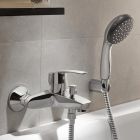 Conjunto conjunto de ducha Grohe Euphoria 27421002, grifo de bañera y ducha Grohe Eurosmart 33300002