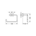 Conjunto escobilla de baño Grohe Essentials 40513001, toallero Grohe Essentials 40510001, 40507001, 40508001, 40511001, 40372001