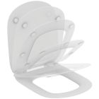 Conjunto taza de inodoro Ideal Standard Tesi T007901, tapa de inodoro Ideal Standard Tesi T352701