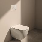 Conjunto taza de inodoro Ideal Standard Tesi T007901, tapa de inodoro Ideal Standard Tesi T352701