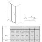 Conjunto puerta de ducha Roca Capital AM4609012M, plato de ducha cuadrado Roca Terran AP10338438401660, AM4409012M