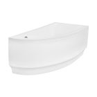 Conjunto bañera de esquina Besco Praktika #WAP-140-NP, sifón de bañera Besco Praktika OAP-140-NP