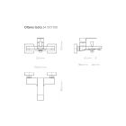 Conjunto grifo de bañera y ducha Oltens Gota 34001100, alcachofa de ducha Oltens Sog 37103100, 37200100, 37400100