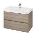 Conjunto armario Cersanit Crea S924-009, lavabo Cersanit Crea K114-017