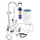 Conjunto grifo de cocina Grohe Red 30083001, fregadero de granito Grohe K700 31654AP0