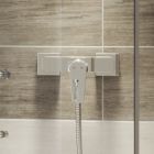 Conjunto grifo para ducha Cersanit Mille S951-031, grifo para lavabo Cersanit Mille S951-045, S951-021