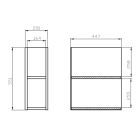 Conjunto armario Cersanit Moduo S590-010-DSM, lavabo Cersanit Moduo K116-049, K116-020, S590-023