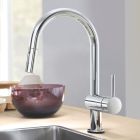 Conjunto grifo de cocina Grohe Minta 31358002, fregadero de granito Grohe K700 31654AP0