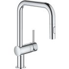 Conjunto fregadero de granito Grohe K700 31654AP0, grifo de cocina Grohe Minta 32322002