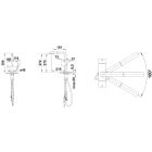 Conjunto filtro para fregadero Blanco Soft 527453, grifo de cocina Blanco Fontas-S II 525207