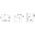 Conjunto fregadero de granito Blanco Pleon 9 523061, grifo de cocina Blanco Fontas II 523134