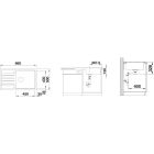 Conjunto fregadero de granito Blanco Legra XL 6 S 523331, grifo de cocina Oltens Lista 35202100