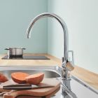 Conjunto fregadero de granito Grohe K400 31639AP0, inserto para escurridor Grohe 40853SD0, 40854SD0, 31368001