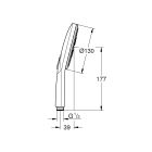 Conjunto grifo de bañera y ducha Grohe Essence 33624DC1, alcachofa de ducha Grohe Rainshower 26574DC0, 27074DC0, 28362DC1