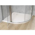 Conjunto cabina de ducha Cersanit Moduo S162-010, plato de ducha semicircular Cersanit Tako S204-004