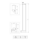 Conjunto puerta de ducha Deante Kerria Plus KTSX041P, perfil Deante Kerria Plus KTS_000X