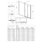 Conjunto puerta de ducha Deante Kerria Plus KTSX041P