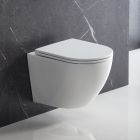 Conjunto marco empotrado Tece Base 9400407, taza de inodoro con asiento de cierre suave Omnires Ottawa OTTAWAMWBP, 9.240.401