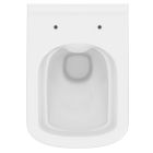Conjunto taza de inodoro con asiento de cierre suave Cersanit City S701-405, marco empotrado con pulsador Cersanit S701-779