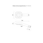 Conjunto grifo de bañera y ducha Hansgrohe Talis E 71745670, ducha con efecto lluvia Oltens Vindel 37001300, 01800180, 39401300, 39303300, 37105300, 37200300