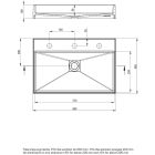 Conjunto consola Deante Correo CKC_N60A, lavabo Deante Correo CQR_NU6S, CKC_N20A, CBL_A20B