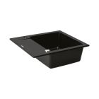 Conjunto fregadero de granito Oltens Gravan 72102300, grifo de cocina Oltens Skafta 35206300