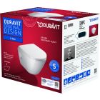 Conjunto marco empotrado Duravit DuraSystem WD1011000000, taza de inodoro con asiento de cierre suave Duravit D-Neo 45870900A1, WD5001011000