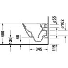 Conjunto marco empotrado Duravit DuraSystem WD1011000000, taza de inodoro con asiento de cierre suave Duravit D-Neo 45870900A1, WD5001011000