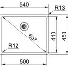 Conjunto fregadero de acero Franke Box 127.0453.656, grifo de cocina Oltens Skafta 35206100