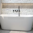 Conjunto bañera de pared Oltens Delva 12018000, embellecedor de tapón Oltens 09002800