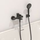 Conjunto grifo de bañera y ducha Hagser Lisa HGR70000034, alcachofa de ducha Hagser Lara HGR17000037, HGR31000037, HGR25000037
