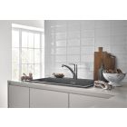 Conjunto fregadero de granito Grohe K400 31639AP0, grifo de cocina Grohe Start 30530002