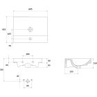 Conjunto armario Cersanit Larga S932-070, lavabo Cersanit Larga K120-009