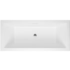 Conjunto bañera rectangular Excellent Heaven Slim WAEX.HEV18WHS, sifón para bañera Excellent Flow ARIN.FLOW.CR