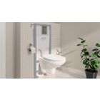 Conjunto taza de inodoro Grohe Euro Ceramic 39554000, marco empotrado con pulsador y junta Grohe Solido 39930000
