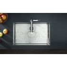 Conjunto grifo de cocina Hansgrohe Talis M54 72803800, fregadero de acero Hansgrohe S 71 43428800, 43921800