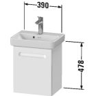 Conjunto armario Duravit No. 1 N14266L49490000, lavabo Duravit No. 1 07434500002