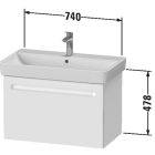 Conjunto armario Duravit No. 1 N14283018180000, lavabo Duravit No. 1 23758000002
