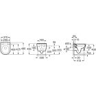Conjunto taza de inodoro Roca Inspira A346528650, marco empotrado Roca Duplo One A890070020, A80152C65B, A89018920B, A890063000