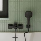 Conjunto grifo de bañera y ducha Hagser Ulva HGR12000034, alcachofa de ducha Hagser Emma HGR18000037, HGR31000037, HGR25000037