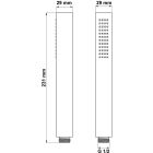Conjunto grifo para ducha Hagser Ulva HGR30000033, alcachofa de ducha Hagser Lea HGR80000037, HGR15000037, HGR90000037