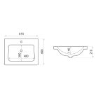 Conjunto armario LaVita Kansas 5900378314325, lavabo LaVita Kansas 5908211416168