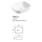 Conjunto armario Comad Iconic White ICONIC WHITE 82-80-D-1S, lavabo Comad Smile UM-6254SMILE50DP, SANTA FE OAK89-080-A