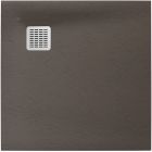 Conjunto puerta de ducha Roca Capital AM4609012M, plato de ducha cuadrado Roca Terran AP10338438401660, AM4409012M