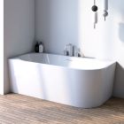 Conjunto bañera de esquina Oltens Hulda 11003000, embellecedor de tapón Oltens 09002400