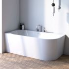 Conjunto bañera de esquina Oltens Hulda 11005000, embellecedor de tapón Oltens 09002300