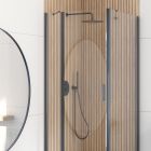 Conjunto puerta de ducha Oltens Verdal 21206300, mampara de ducha Oltens Hallan 22100300