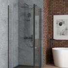 Conjunto puerta de ducha Oltens Rinnan 21209300, mampara de ducha Oltens Hallan 22100300