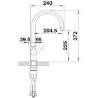 Conjunto filtro para fregadero Blanco Soft 527453, grifo de cocina Blanco Trima 520840